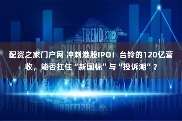 配资之家门户网 冲刺港股IPO！台铃的120亿营收，能否扛住“新国标”与“投诉潮”？